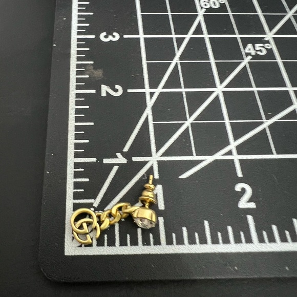 Gucci dangling double g chain with crystal earrings - Picture 5 of 9